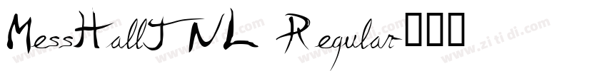 MessHallJNL Regular字体转换